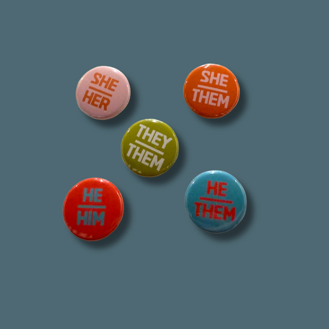 Pronoun Pinback Buttons