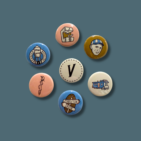 The Village Of West Greenville Pinback Buttons