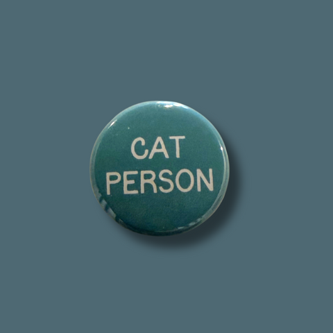 Cat Person Pinback Button