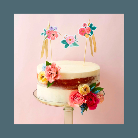 Cake topper on a cake