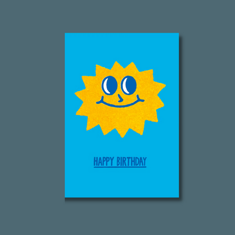 Sun with a smiley face