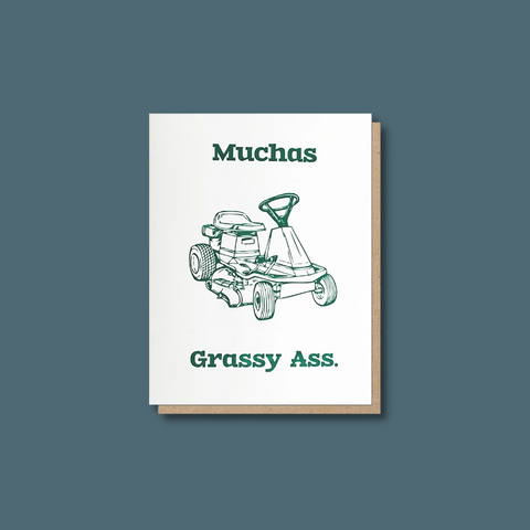 Lawnmower and text