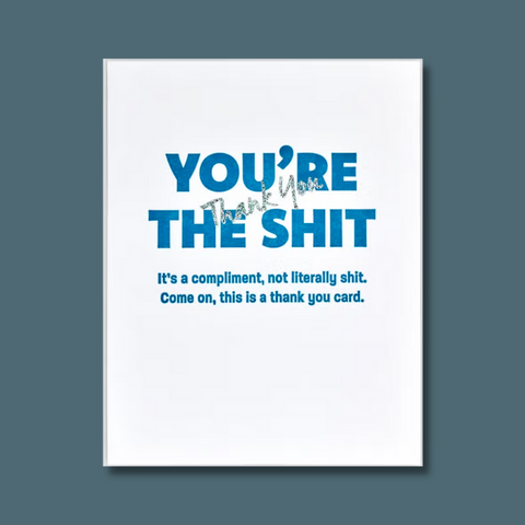 Blue text