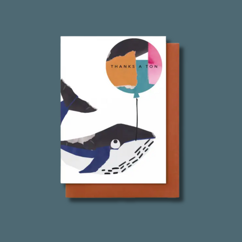 Thanks A Ton Whale Card