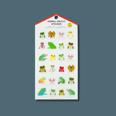 Reptiles And Amphibians Sticker Sheet