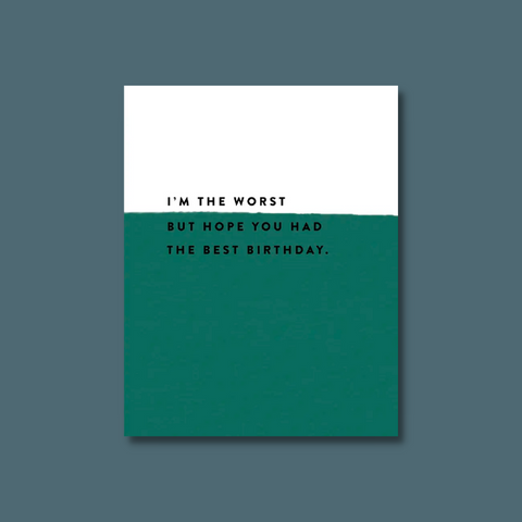 Black text on white and green background