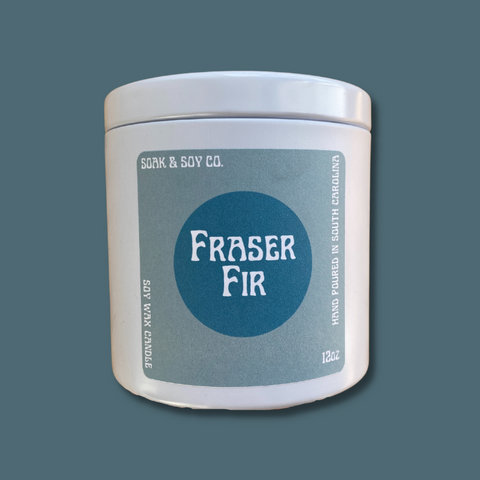 Candle in white tin