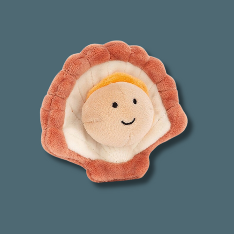 Scallop with smiley on it