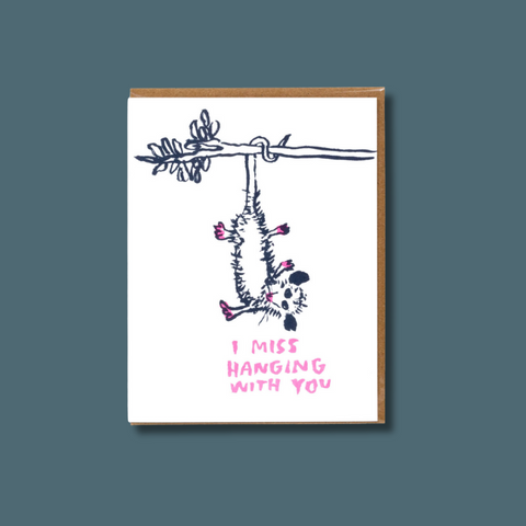 Miss Hanging Letterpress Card