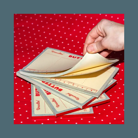Butter Risograph Notepad
