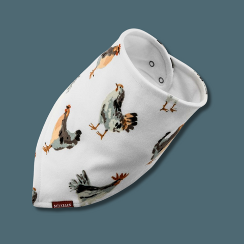 Chickens Cotton Kerchief Bib