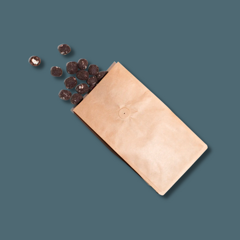 Chocolate drops in bag
