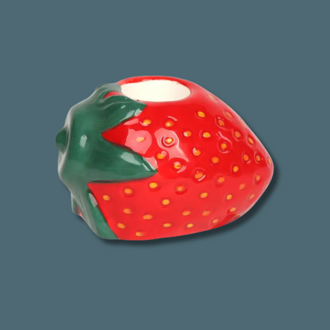 Strawberry Ceramic Candle Holder