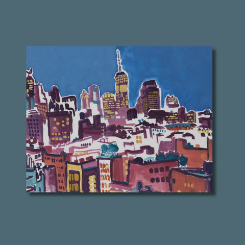 New York Village View Art Print