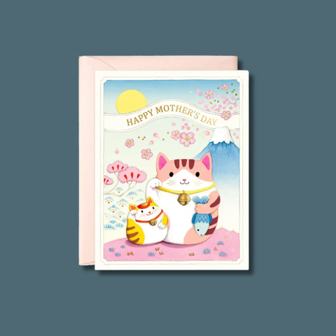 Mother's Day Lucky Cats Card