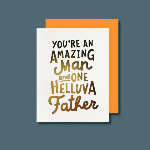 Amazing Man And Helluva Father Card