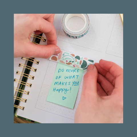 Person using washi tape