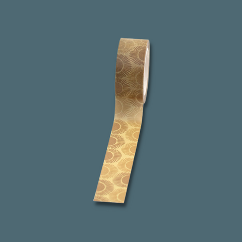 Gold washi tape with half moons along the edges
