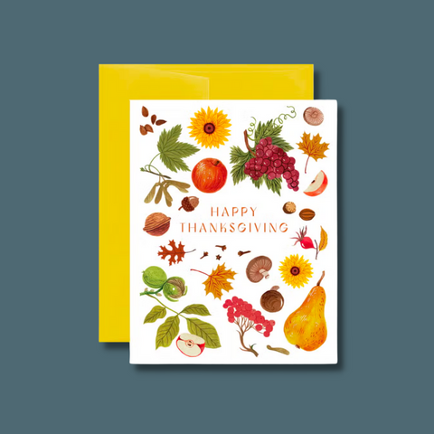 Text and fall things and foods