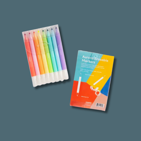 Aurora Erasable Markers Set