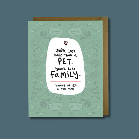 Pet Family Sympathy Card
