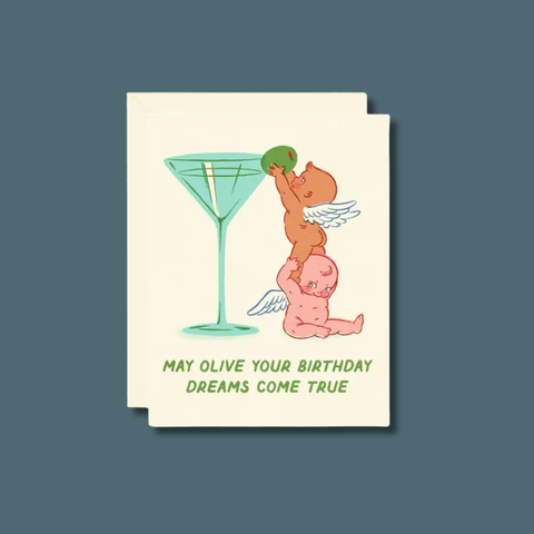 Martini Olive Dream Card