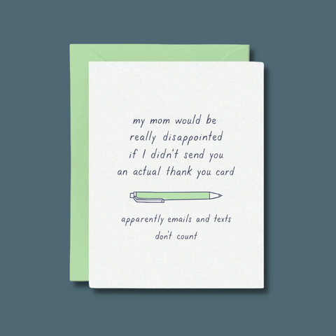 Text and a pen