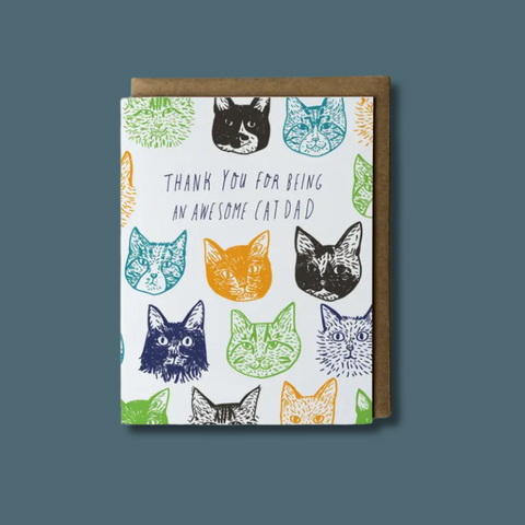 Cat Father's Day Greeting Card