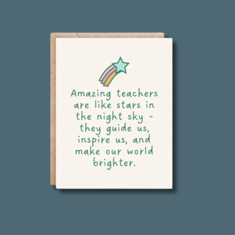 Amazing Teachers Card
