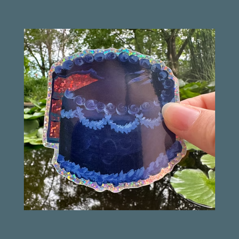 Void Cake Glitter Sticker