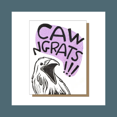Cawngrats Crow Greeting Card