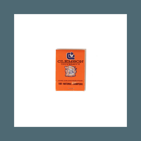 Clemson University Matchbook Fine Art Print