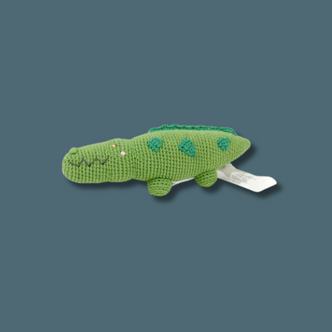 Crocheted crocodile