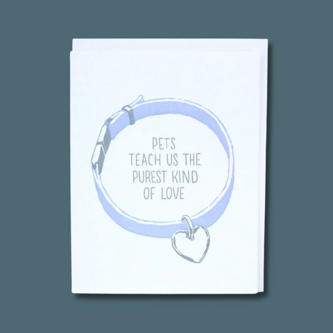 Collar with heart tag