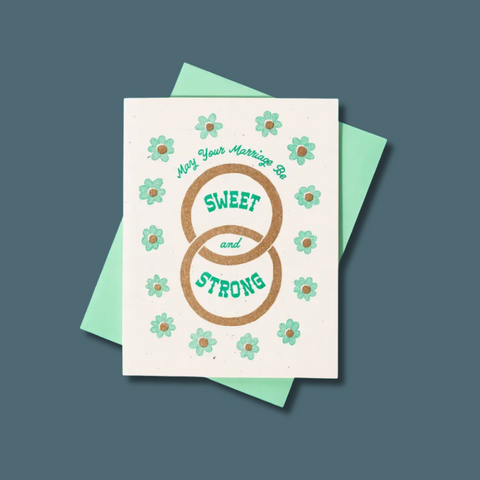 Sweet and Strong Marriage Card
