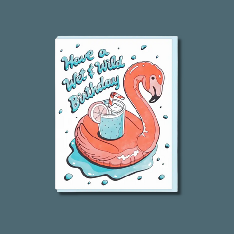 Wet And Wild Birthday Card