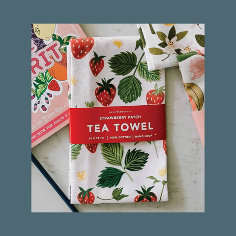 Strawberry Patch Tea Towel