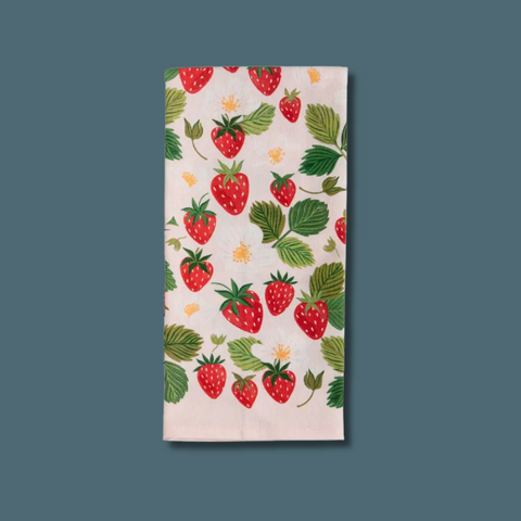 Strawberry Patch Tea Towel