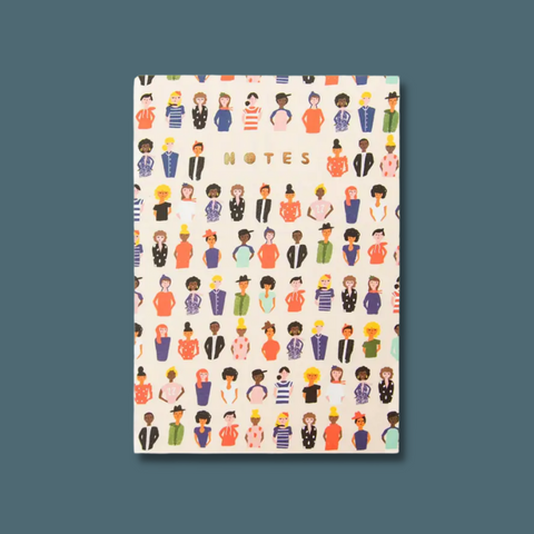 People on cream background