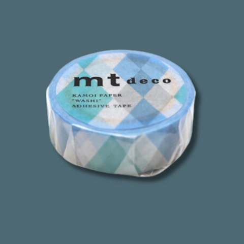 Blue Triangle And Diamond Washi Tape