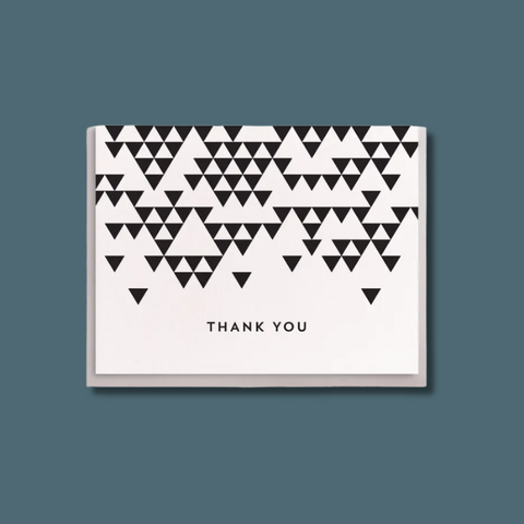 Thank You Triangle Letterpress Card