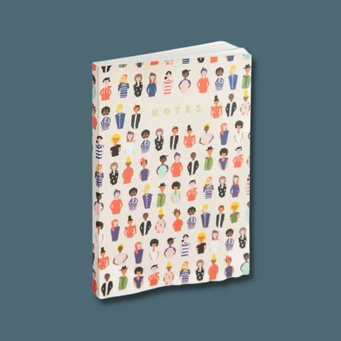 People on cream background