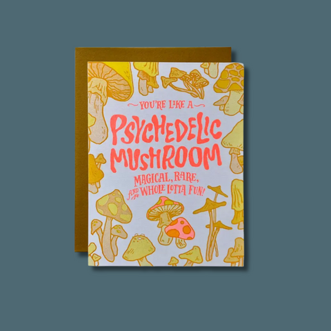 Psychedelic Mushrooms Card