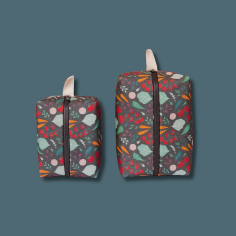 Blue Veggies Large Toiletry Bag