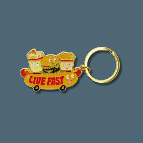 Live Fast Keychain