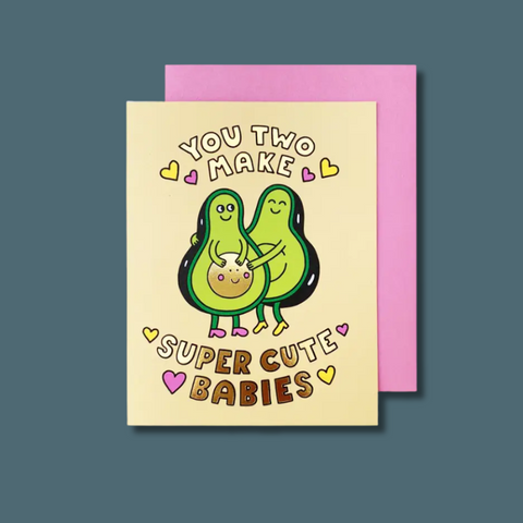 Super Cute Baby Avocado Card
