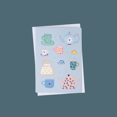 Spill The Tea Greeting Card