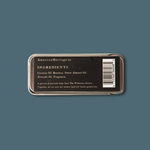 Solid cologne in tin