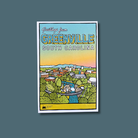 Greenville Cityscape Postcard
