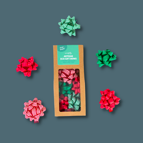 Eco Gift Bows Christmas Mix